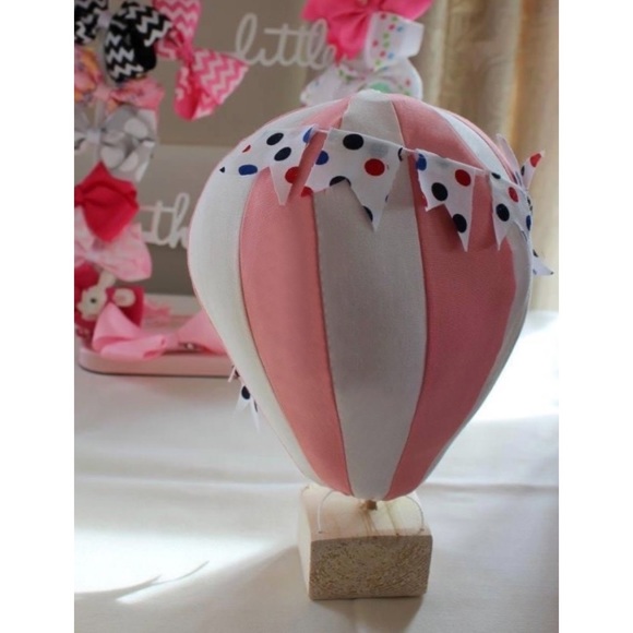Set of 5 Large Stuffed Hot Air Balloon Handmade Party Centerpieces/Nursery Decor - Picture 3 of 8
